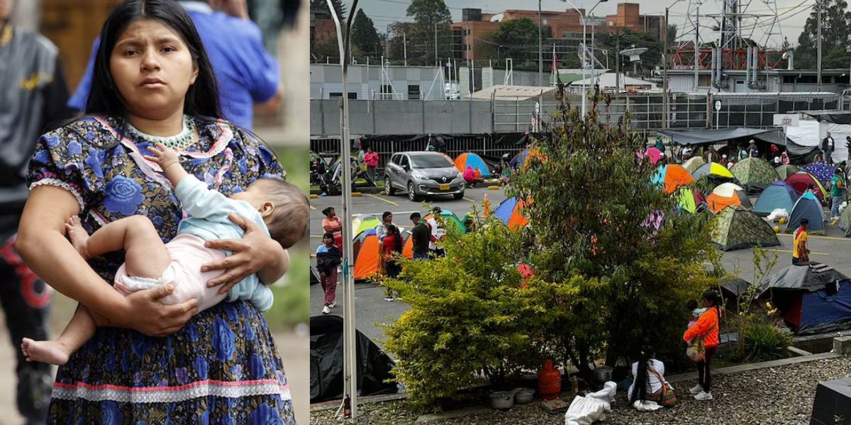 indígenas embera arribaron nuevamente a Bogotá la noche del lunes 25 de noviembre, en una movilización que busca visibilizar las precarias condiciones que enfrentan en sus territorios y exigir respuestas inmediatas.