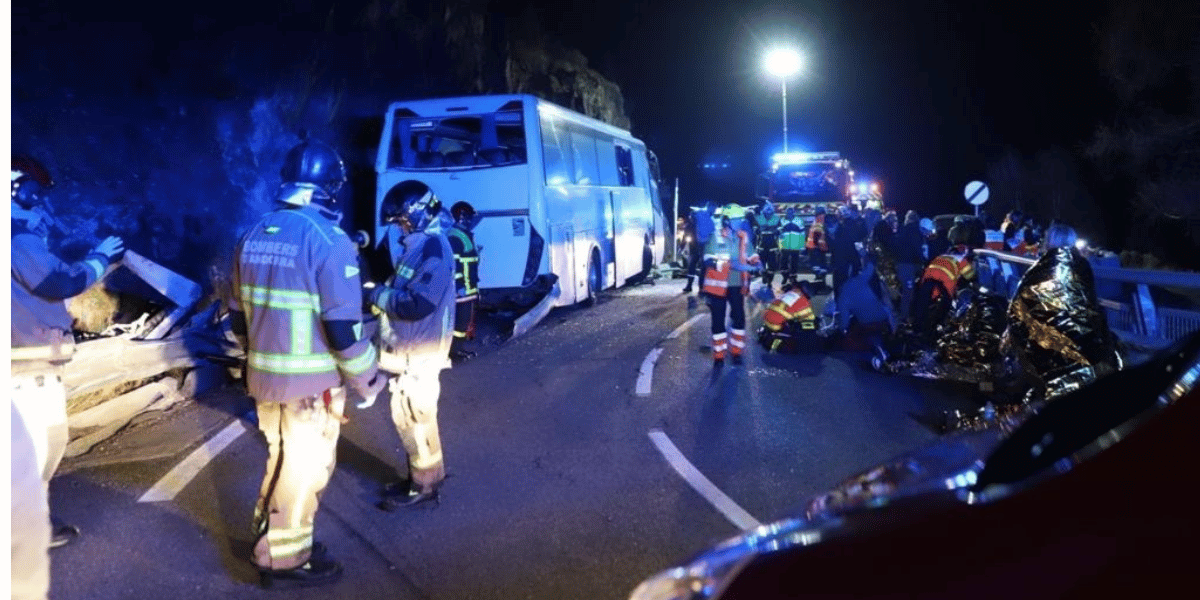 Cortesía Accidente de bus en Francia deja dos colombianos fallecidos y 32 heridos