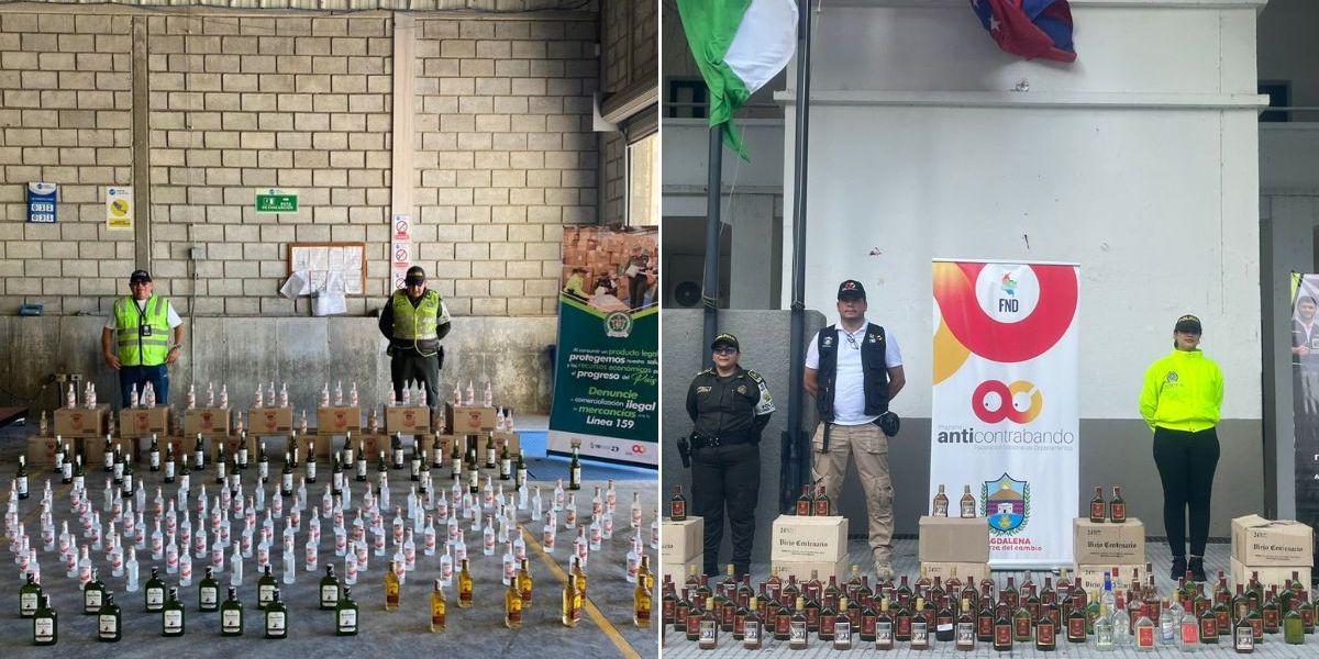 Policía Metropolitana de Santa Marta. mercancía ilegal incautada