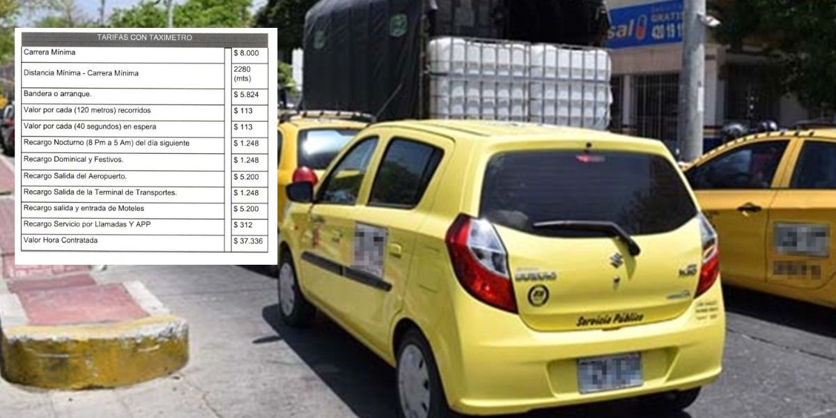 Cortesía Tarifa de taxis