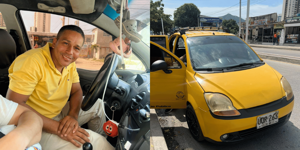 Taxista Edelson Mercado