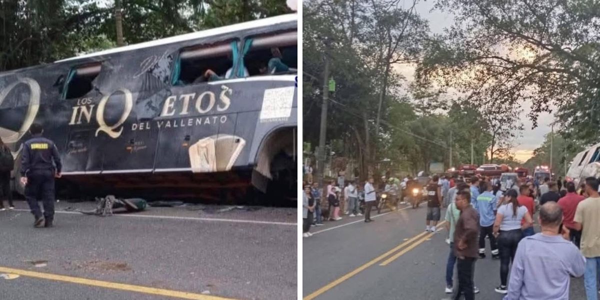 Bus accidentado. 