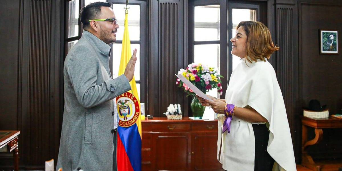 Juan Felipe Harman Ortiz en su posesión.