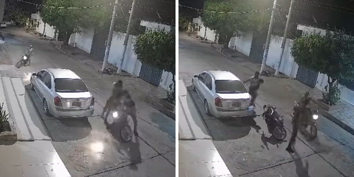 Cámara de seguridad del sector. Lugar de los hechos.