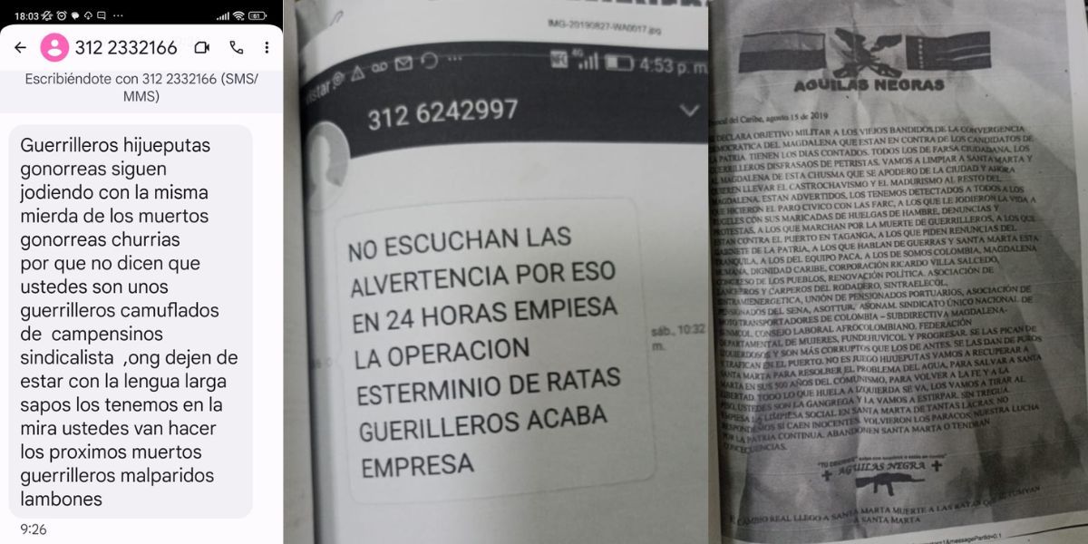 Amenazas sistemáticas contra miembros del sindicato de la empresa Drummond. 