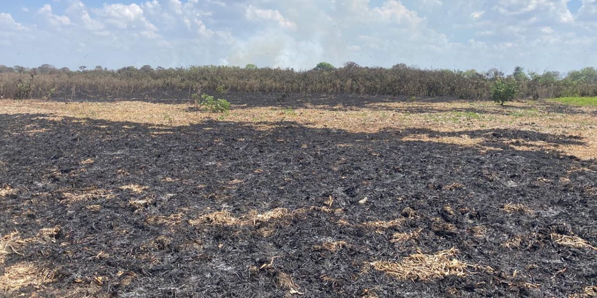 Incendio en Zapayán, Magdalena