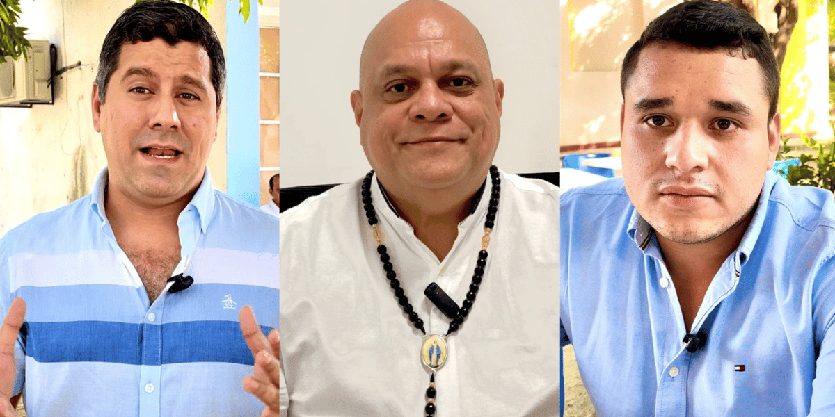 Concejales de Santa Marta Efraín Lozano Dueñas, José Alfredo Ordóñez y Jaime Linero Pérez