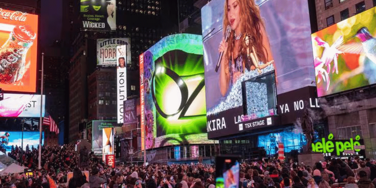 Concierto Shakira Times Square 
