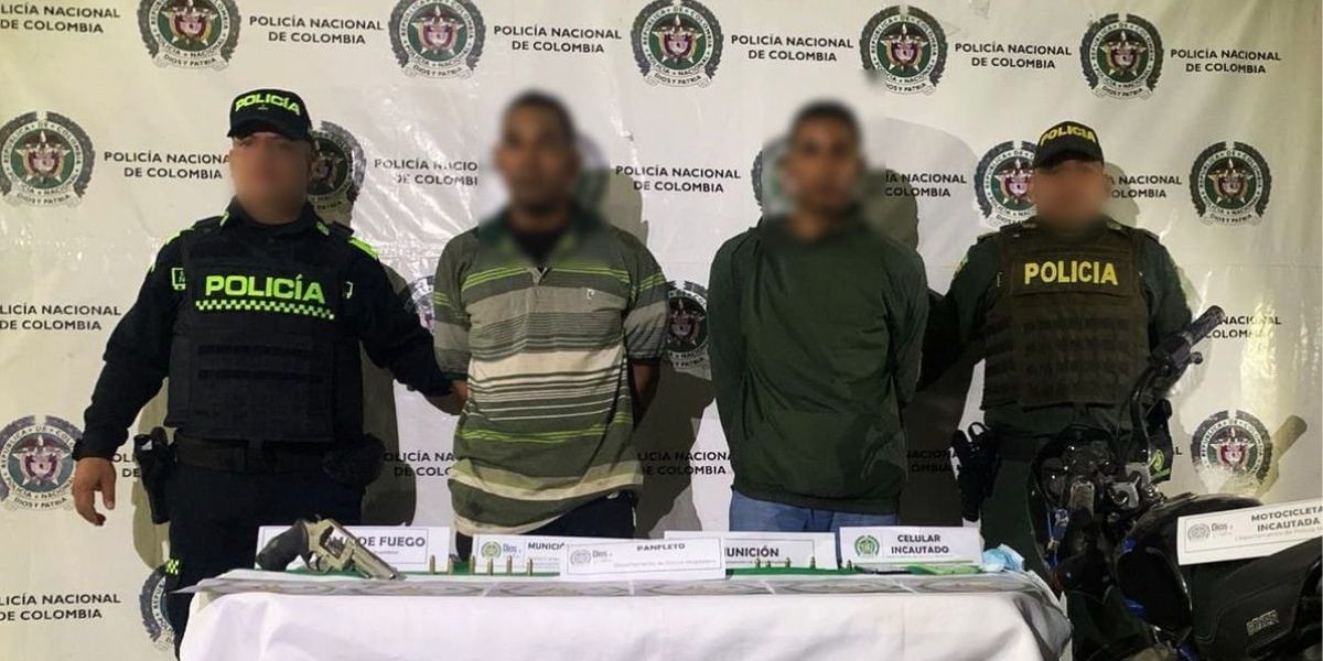Cortesía Hombres capturados en El Banco