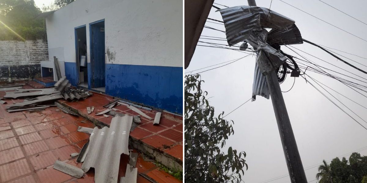 Cortesía. Emergencia presentada en el municipio de Concordia, Magdalena.