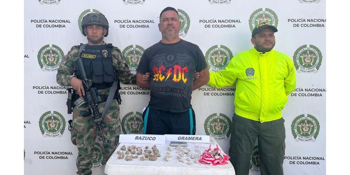 Policía Metropolitana de Santa Marta. Capturado.