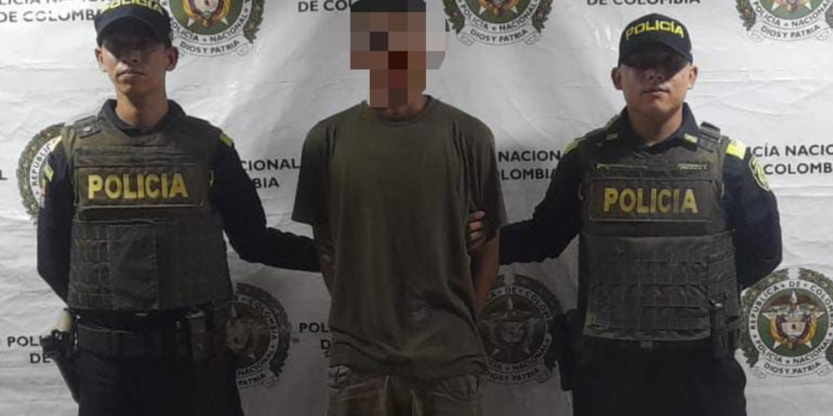 Capturan a hombre por tráfico de estupefacientes en Ciénaga Policía Metropolitana de Santa Marta