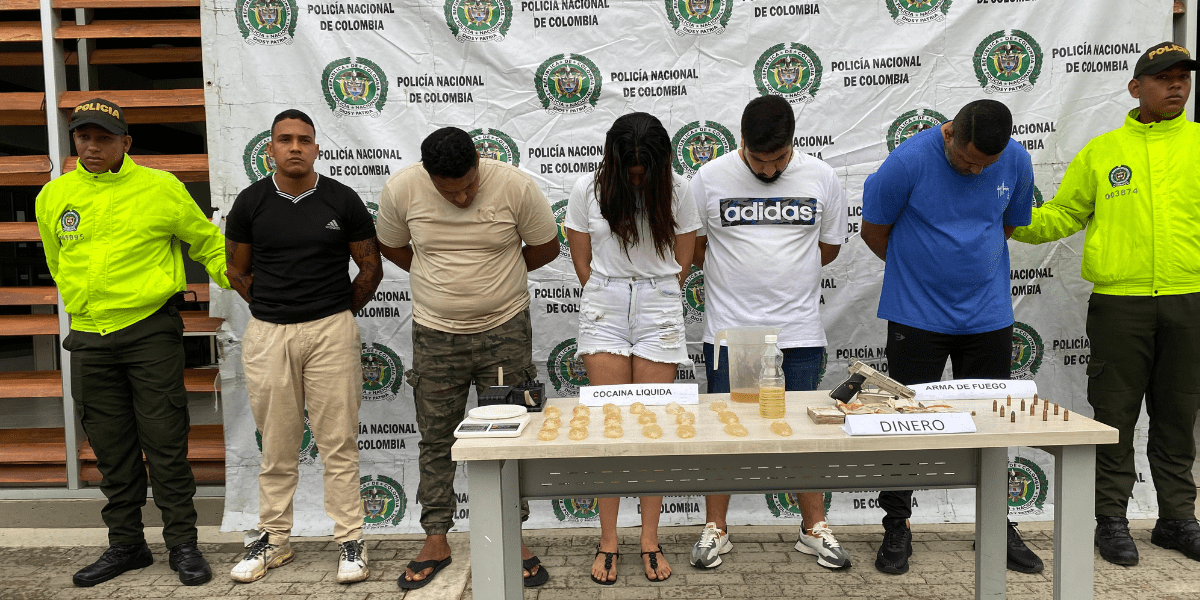 Foto: Policía Nacional Capturan a cinco traficantes de cocaína en Santa Marta