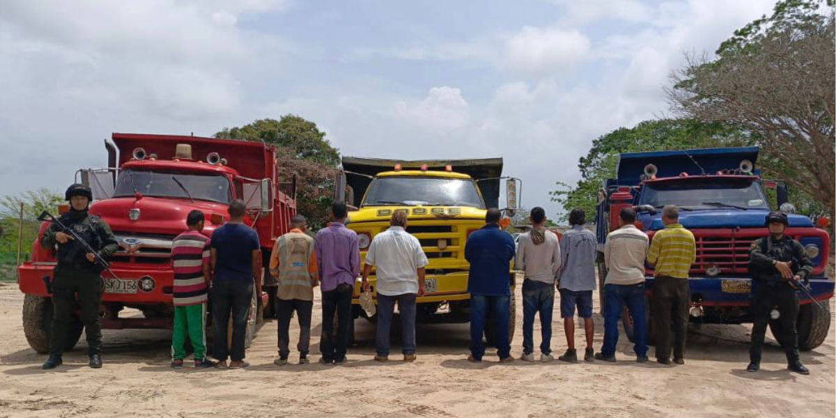 Corpamag realizó operativo contra extracción ilegal de arena en zona rural de Pivijay