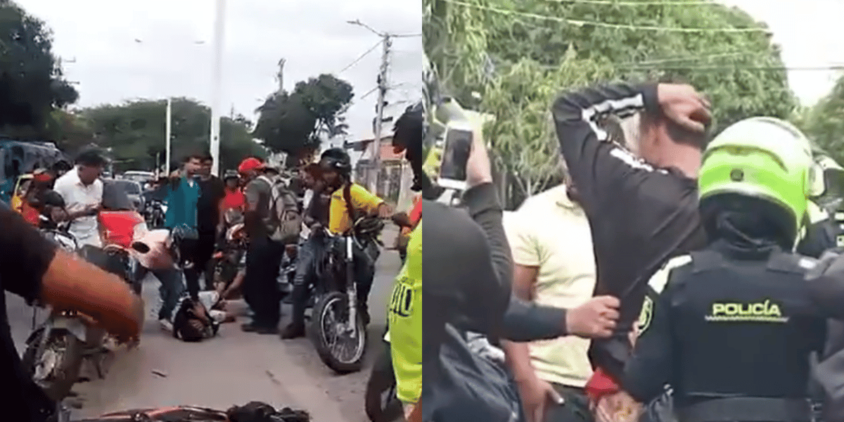 Motociclistas agarraron a ladrón en el Boulevard de la 19