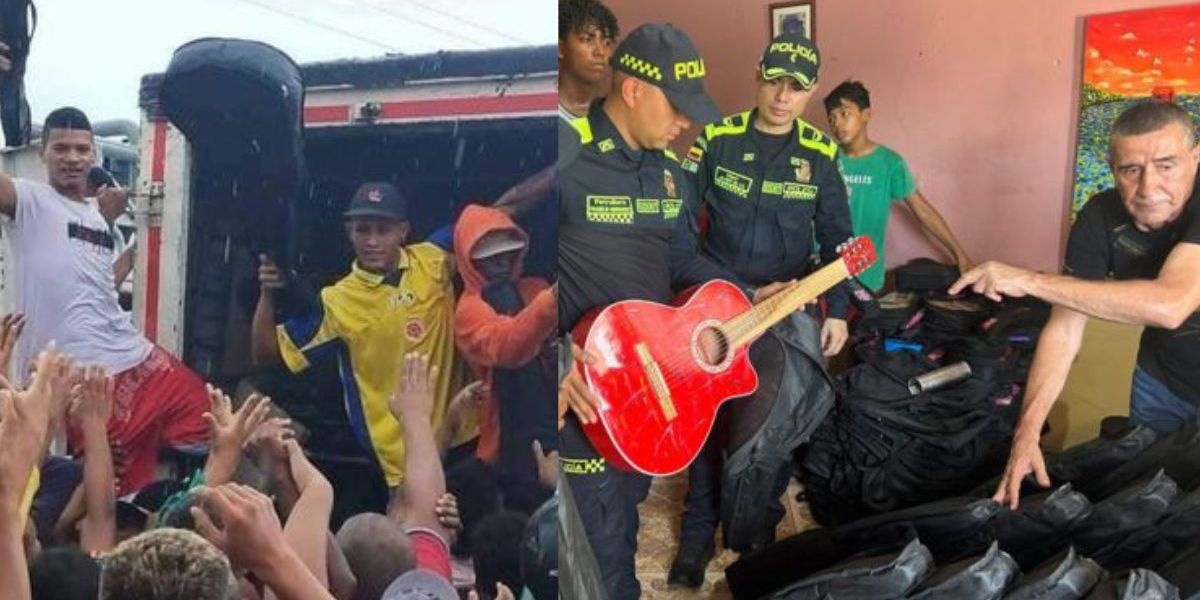 Entrega de guitarras hurtadas.