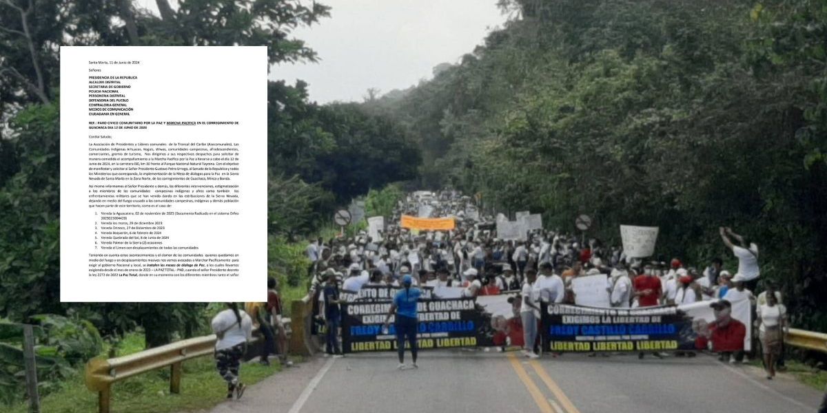 La marcha se desarrollará sobre la Troncal del Caribe.