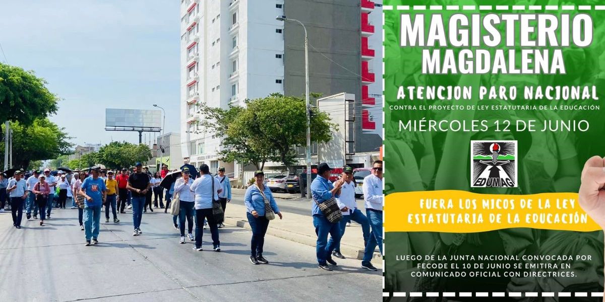Santa Marta está en el listado de ciudades que se movilizarán en el paro de Fecode