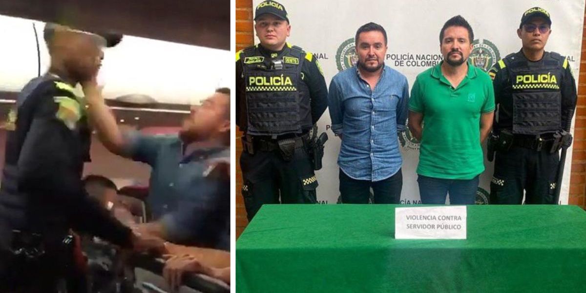 Capturados por agresión a un funcionario público.