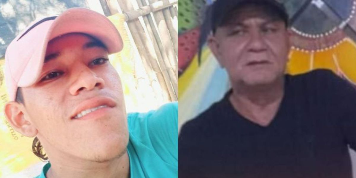 Elkin De La Cruz, un albañil, y Javier Charris Padilla, comerciante conocido como ‘Charrito’ victimas. 
