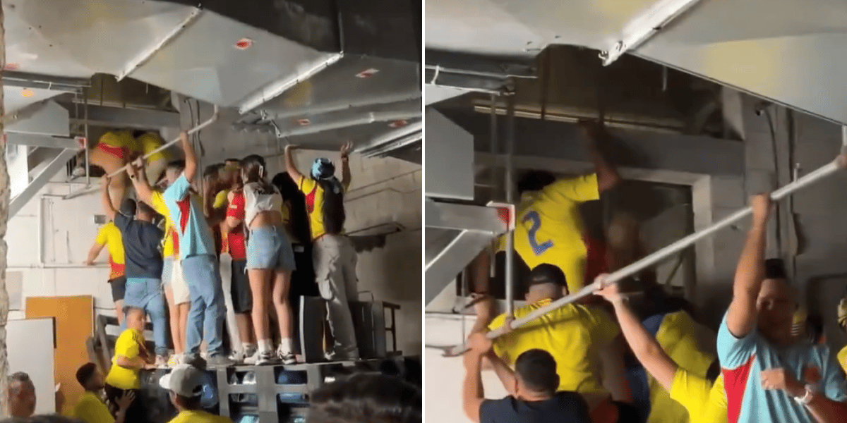 ¡Bochornoso! Hinchas colombianos se colaron por la ventilación en la final de Copa América