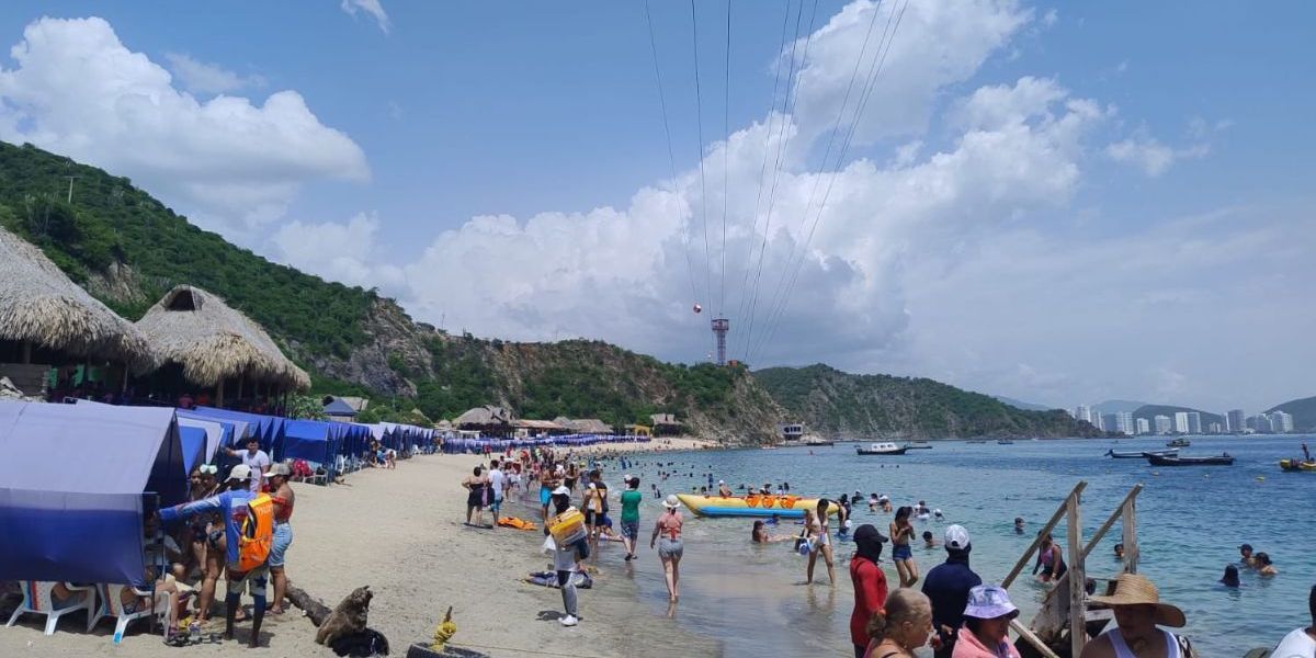 Turistas en Santa Marta