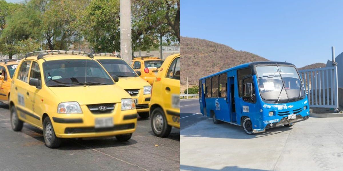 Paro de taxis y buses en Santa Marta