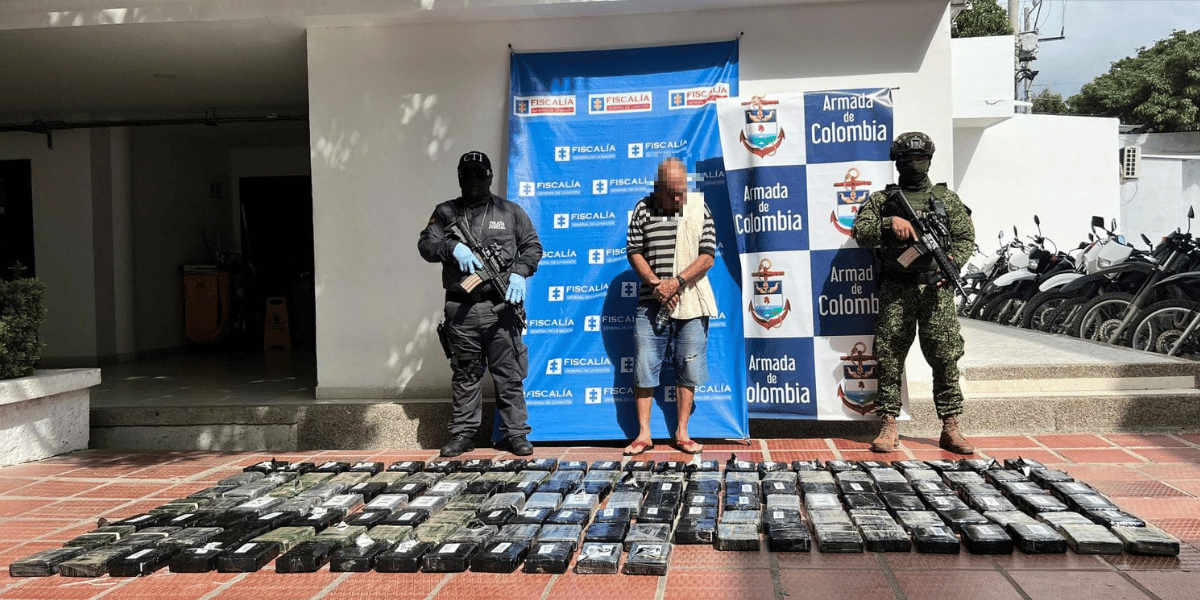 ¡Golpe certero! Capturan en Santa Marta a hombre con 151 kg de cocaína