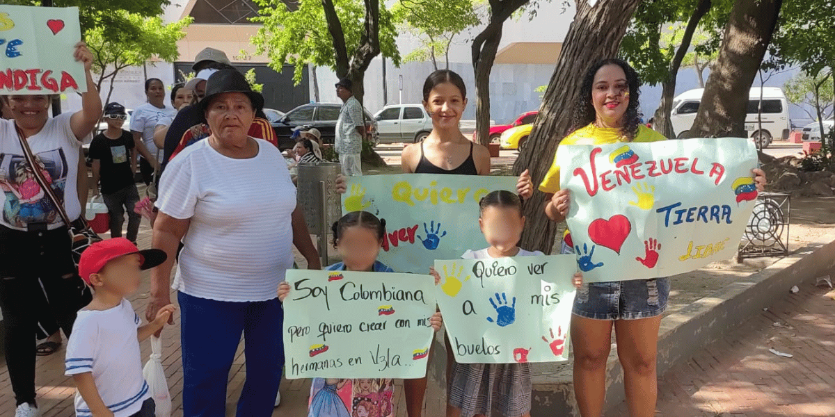 Venezolanos en Santa Marta claman por el regreso de la democracia en su país