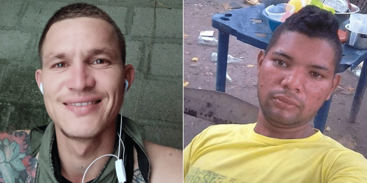 Víctimas del crimen José Andrés Aranda Ortiz y Walber Antonio Henríquez Montaño