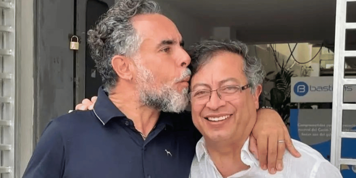 Armando Benedetti y Gustavo Petro.