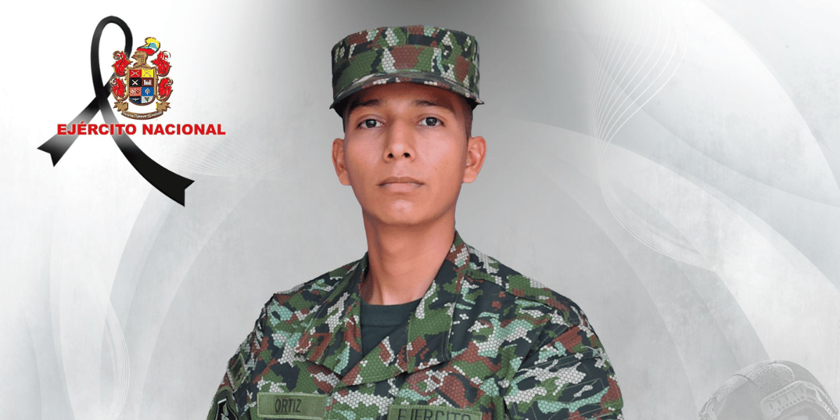 Víctima del ataque Soldado profesional Jairo Ortiz Díaz