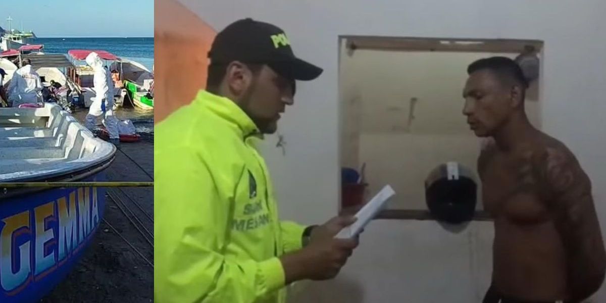 Archivo. Momento en que la Policía captura a alias 'Joyo'.