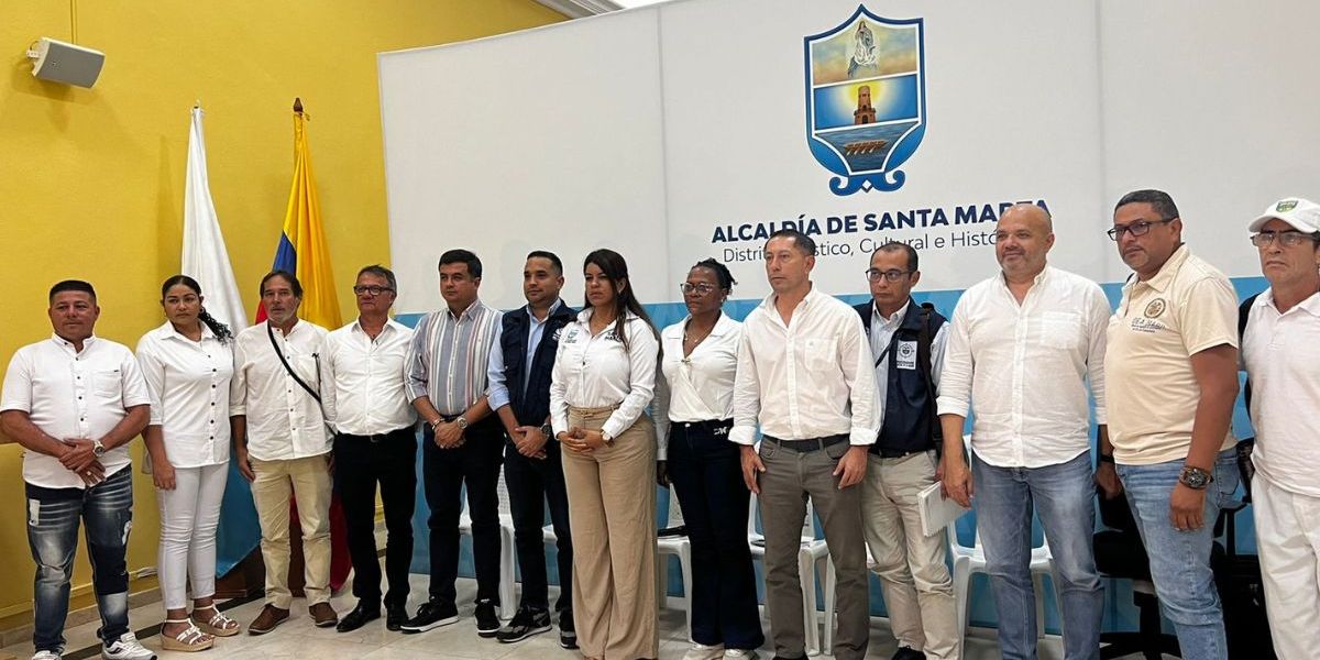 Seguimiento El anuncio tuvo lugar en el Salón Amarillo de la Alcaldía de Santa Marta