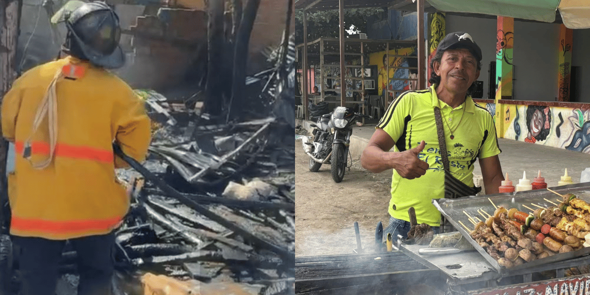 Cortesía Incendio en El Poblado deja sin casa al ‘Rafael Orozco’ de Ciénaga