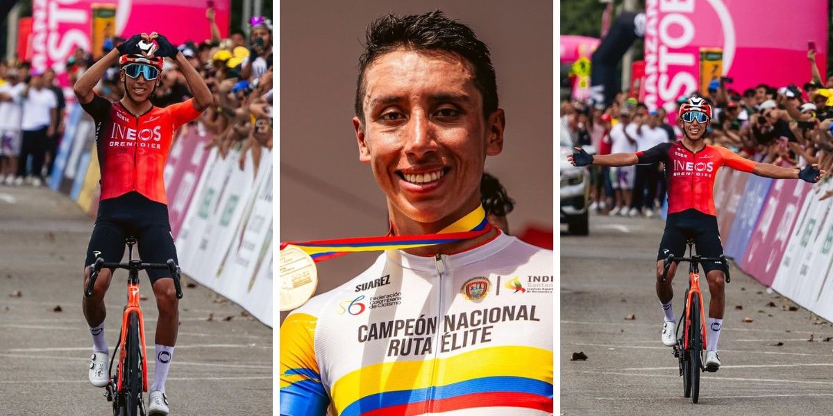 edgan bernal campeón nacional.