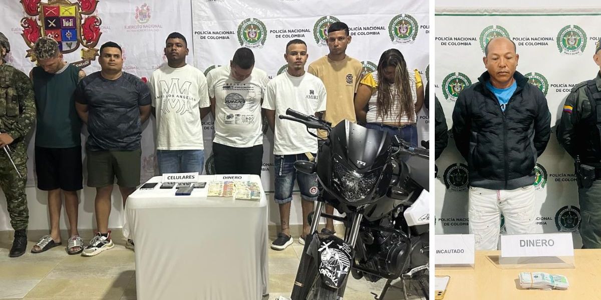 Capturados por la Policía. 