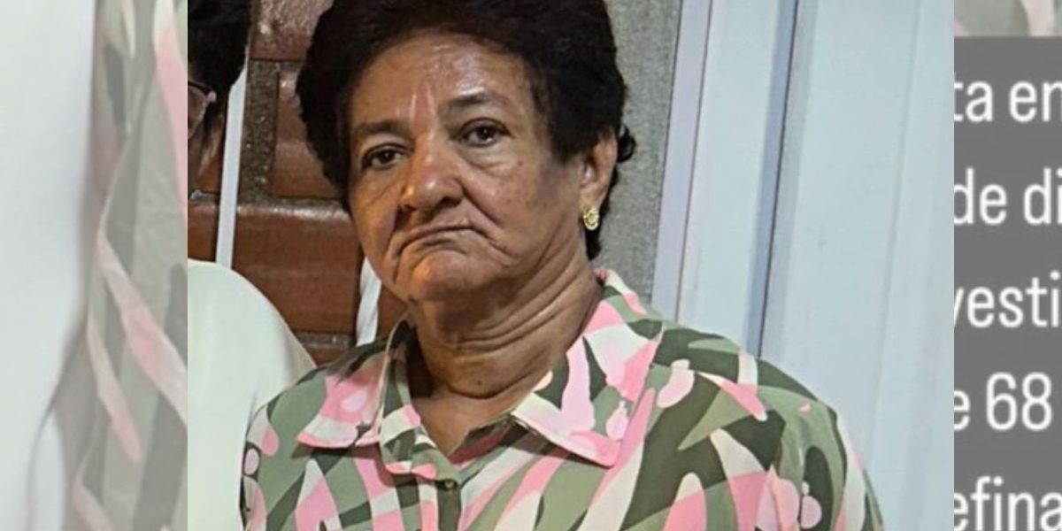 Mujer reportada como desaparecida. 