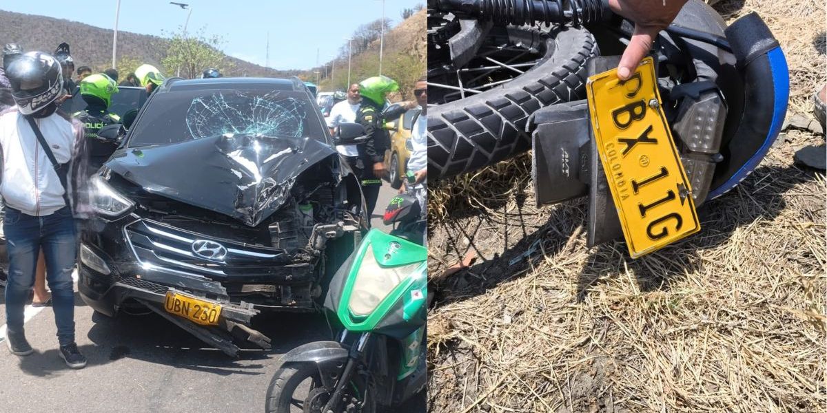 Cortesía Accidente vial.