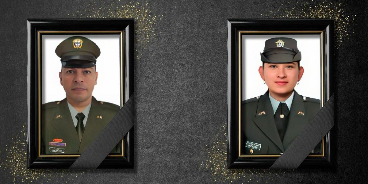 Brigadier general Carlos Fernando Triana Beltrán. Edwin Agustín Feria Mercado y Belén Karina Durán Ortiz