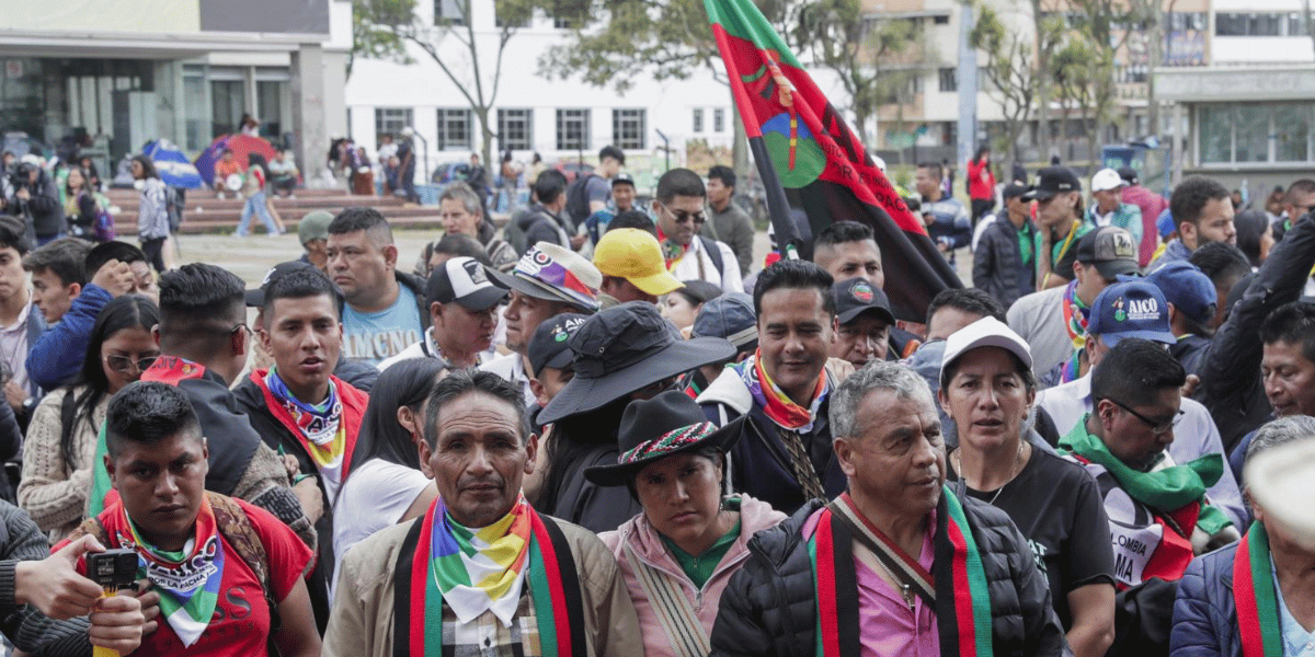 Cortesía Indígenas se concentran en la Universidad Nacional antes de las marchas del 1 de mayo