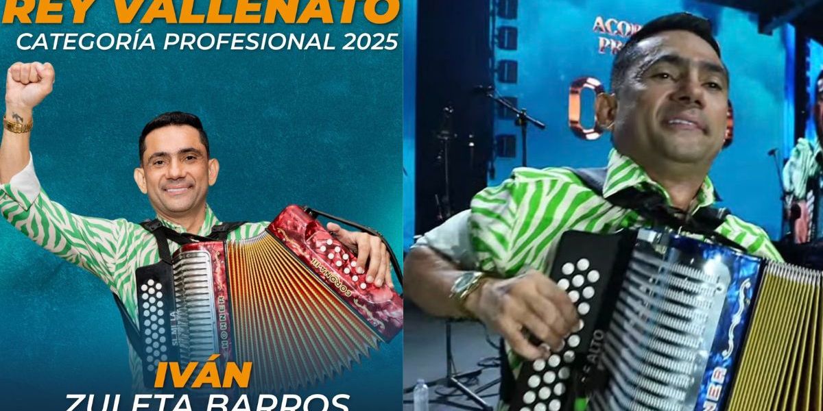 Cortesía Iván Zuleta, rey vallenato.