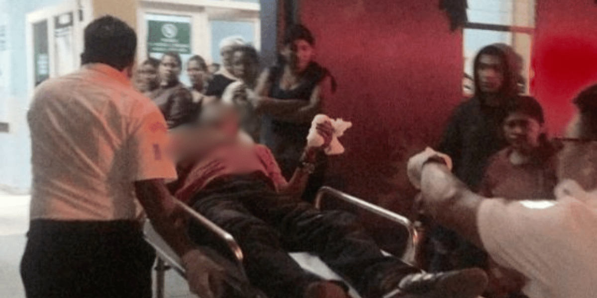 Cortesía Hombre herido en ataque sicarial en el sector Los Lirios de Santa Marta