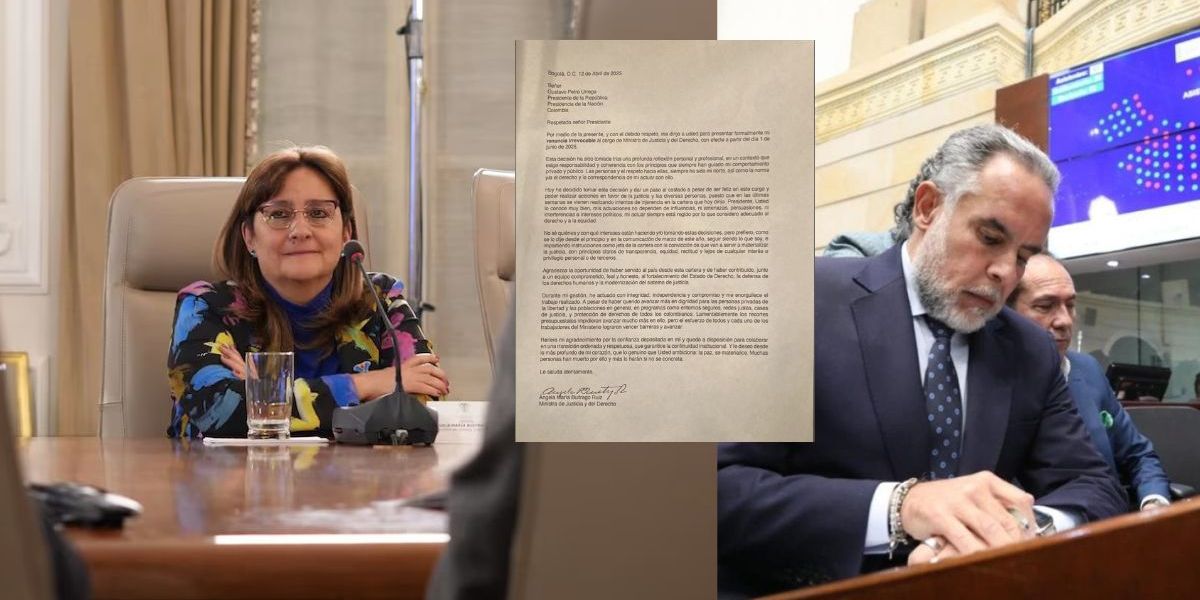 Cortesía Renuncia de MinJusticia.