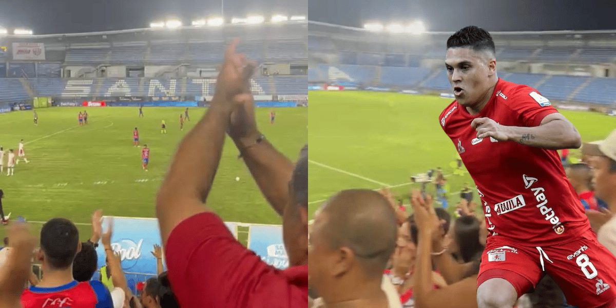 Tras 19 partidos sin ganar, los samarios aplaudieron el golazo de Juanfer Quintero
