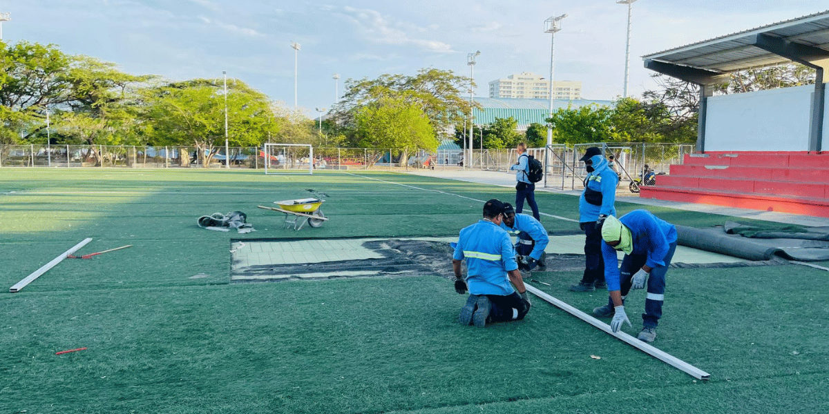 Cortesía Alcaldía de Santa Marta inicia mantenimiento de escenarios deportivos en la ciudad