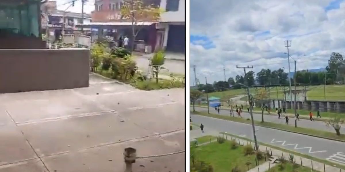 Cortesía Acciones vandálicas en Popayán