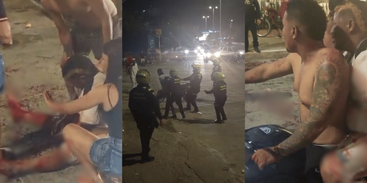 Cortesía Fuerte pelea en El Rodadero termina con varios heridos: un policía fue agredido