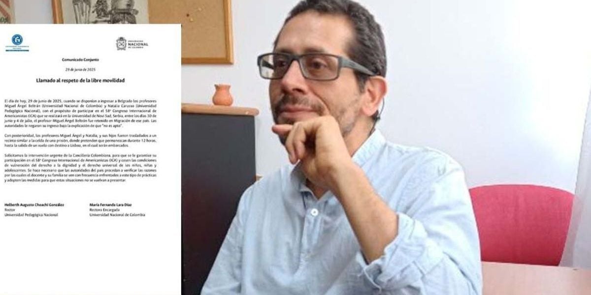 Cortesía Profesor capturado en Serbia.