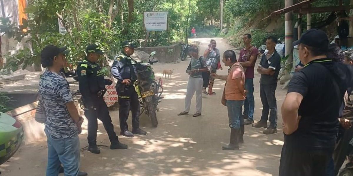 Cortesía Bloqueo irregular denunciado por la Essmar.